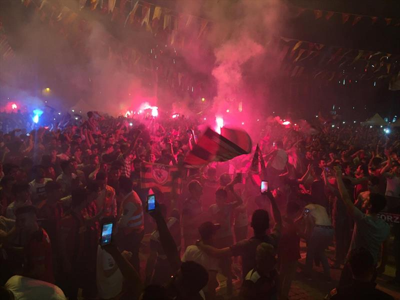 Gaziantep sokaklarında Süper Lig coşkusu